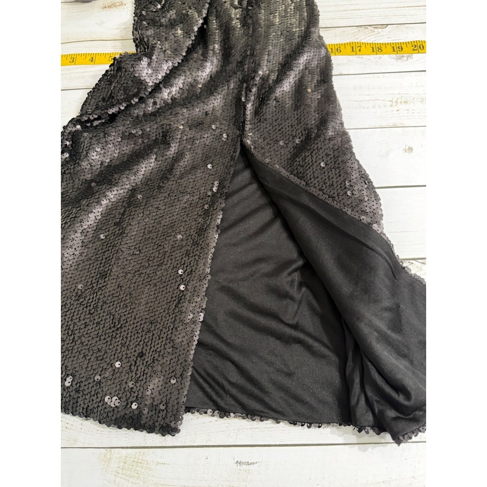 Minkpink Sequin Pencil Skirt‎ Women's Size Small Black Party Holiday NYE - Picture 5 of 6